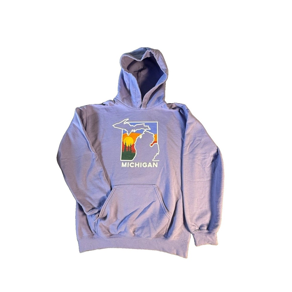 Michigan Hoodie  Heavy‎ Cotton Lavender